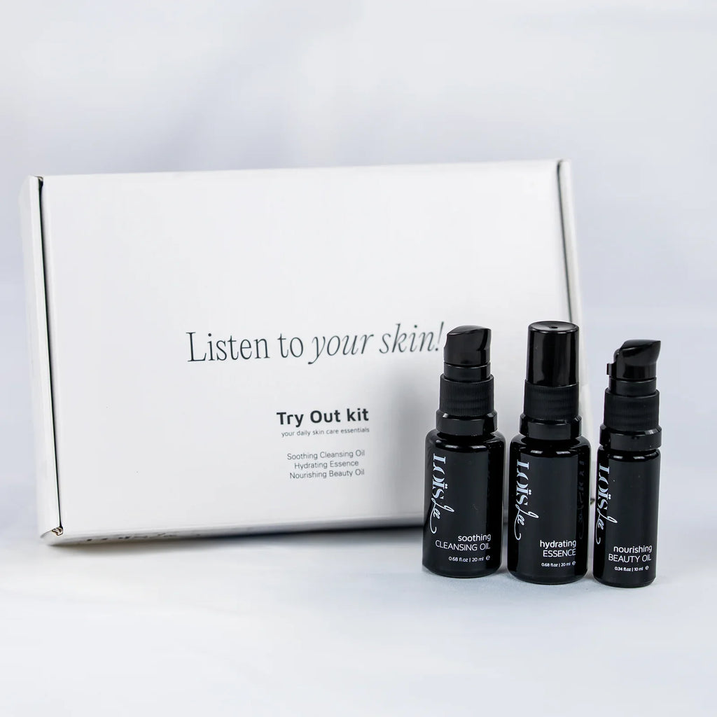 Loïs Lee Try Out Kit — zkušební sada přírodní péče o pleť v cestovní velikosti